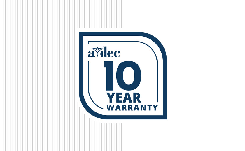 A-dec 10-year product warranty