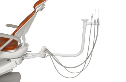 A-dec 300 Pro dental delivery system with radius assistant's instrumentation