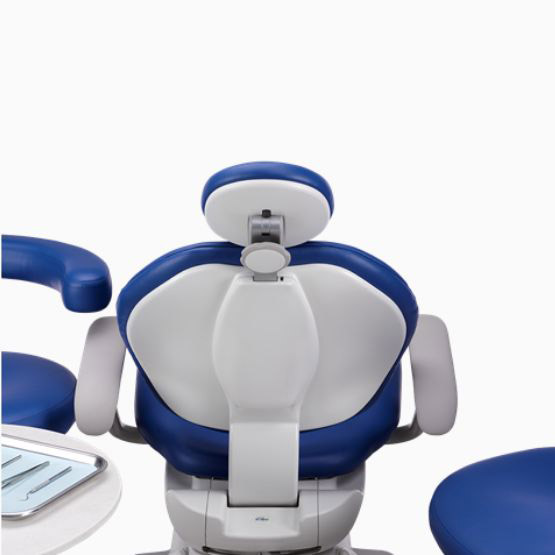 A-dec 300 dental chair from the back to show durability