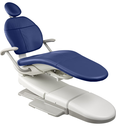 A-dec 300 dental chair with Pacific sewn upholstery