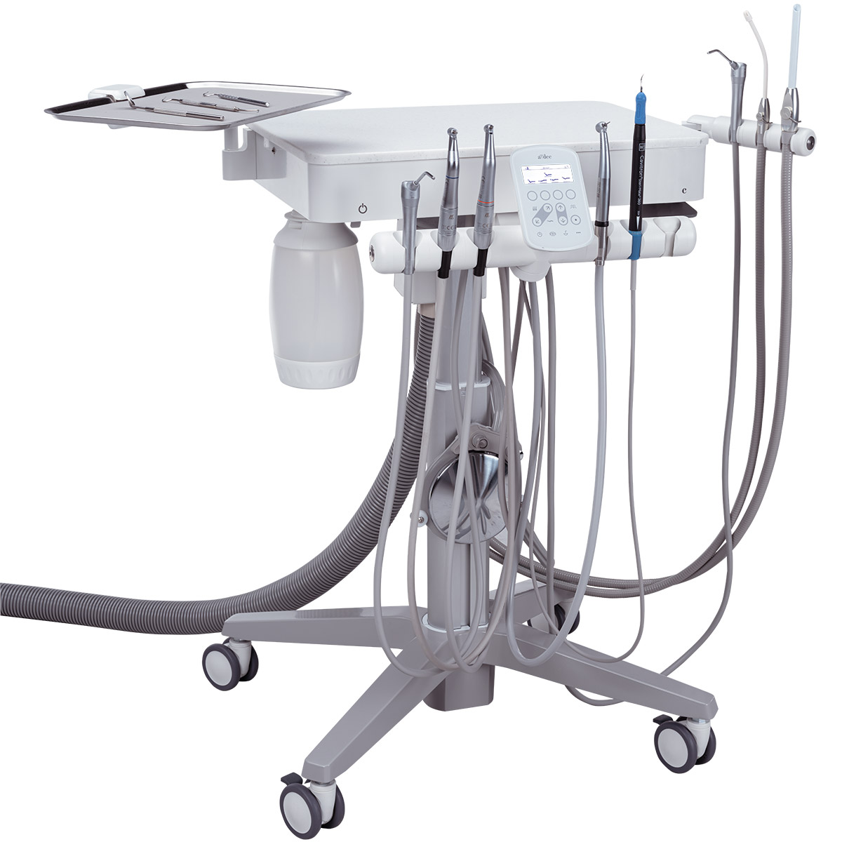 A-dec 343pro dental cart angled to right
