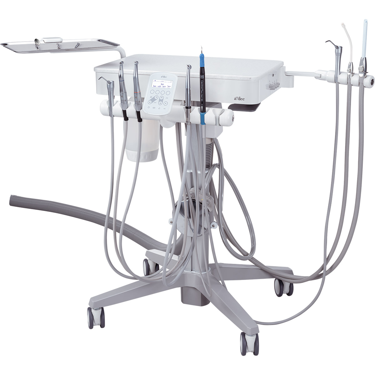 A-dec 343pro dental cart angled to left