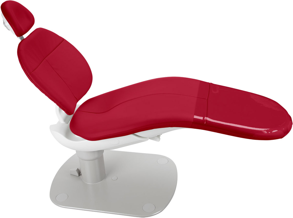 A-dec Specialty Chair with Vivid Punch sewn upholstery