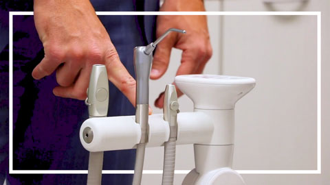 A-dec 551 Dental Assistant's Instrumentation 