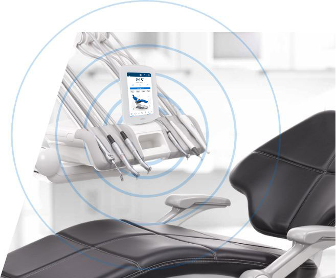 A-dec 500 dental chair with A-dec 500 Pro delivery system