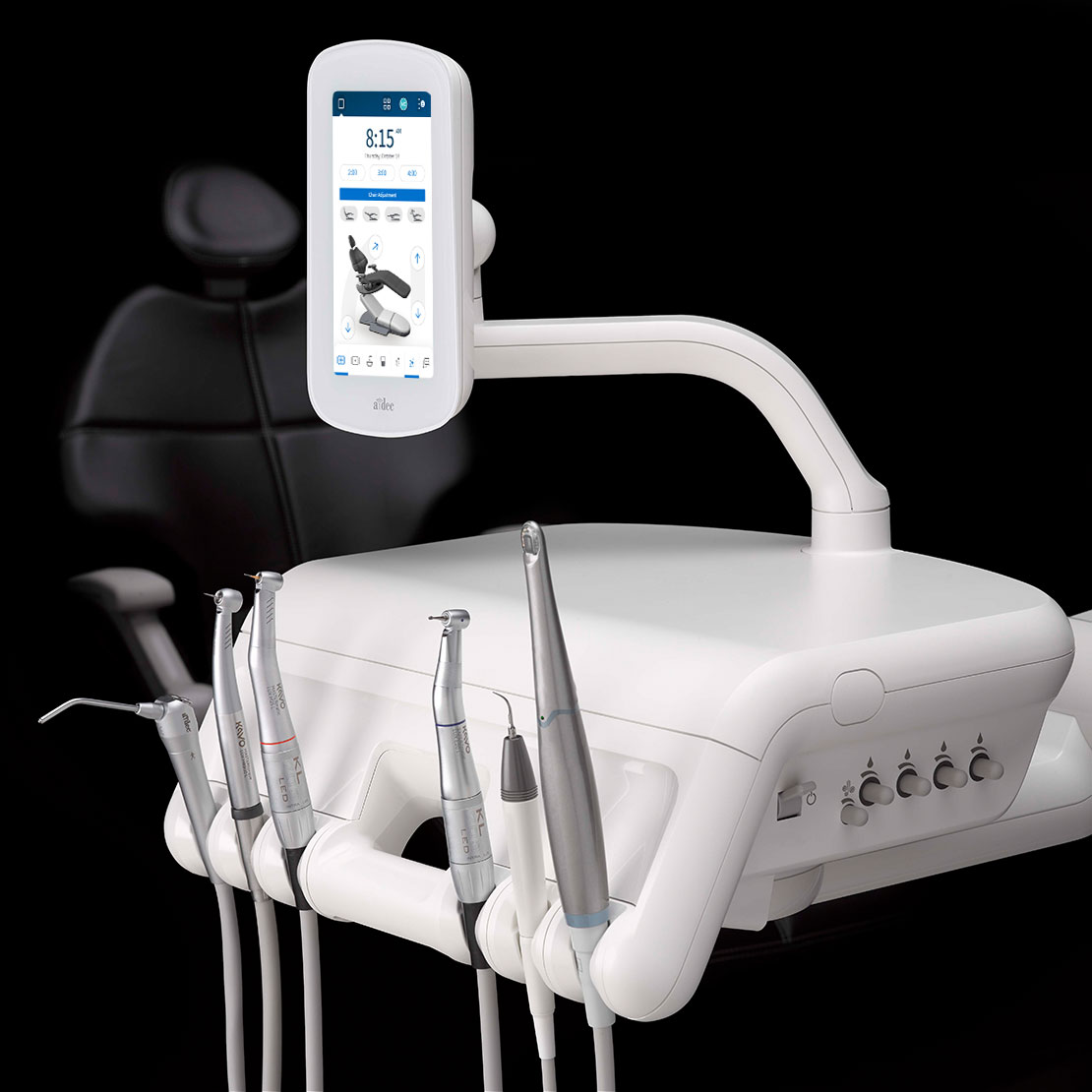 A-dec 500 Pro dental delivery system with flexible integration