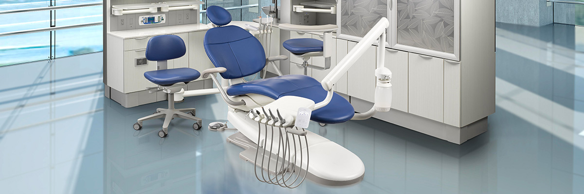 A-dec dental equipment operatory in DSO practice