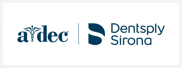 A-dec and Dentsply Sirona collaboration logos