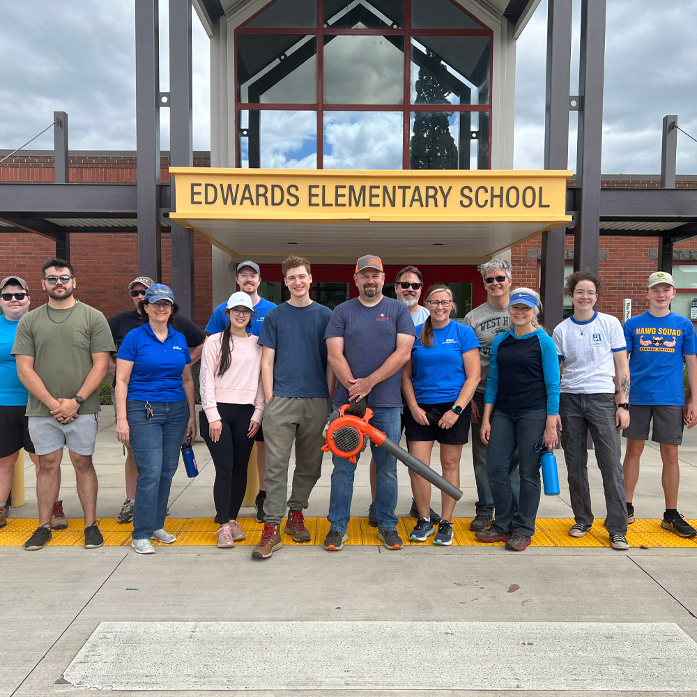 A-dec employees volunteering in their community