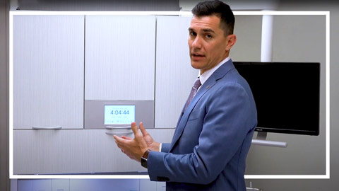 A-dec Inspire 591 Rear Dental Cabinet Control Center