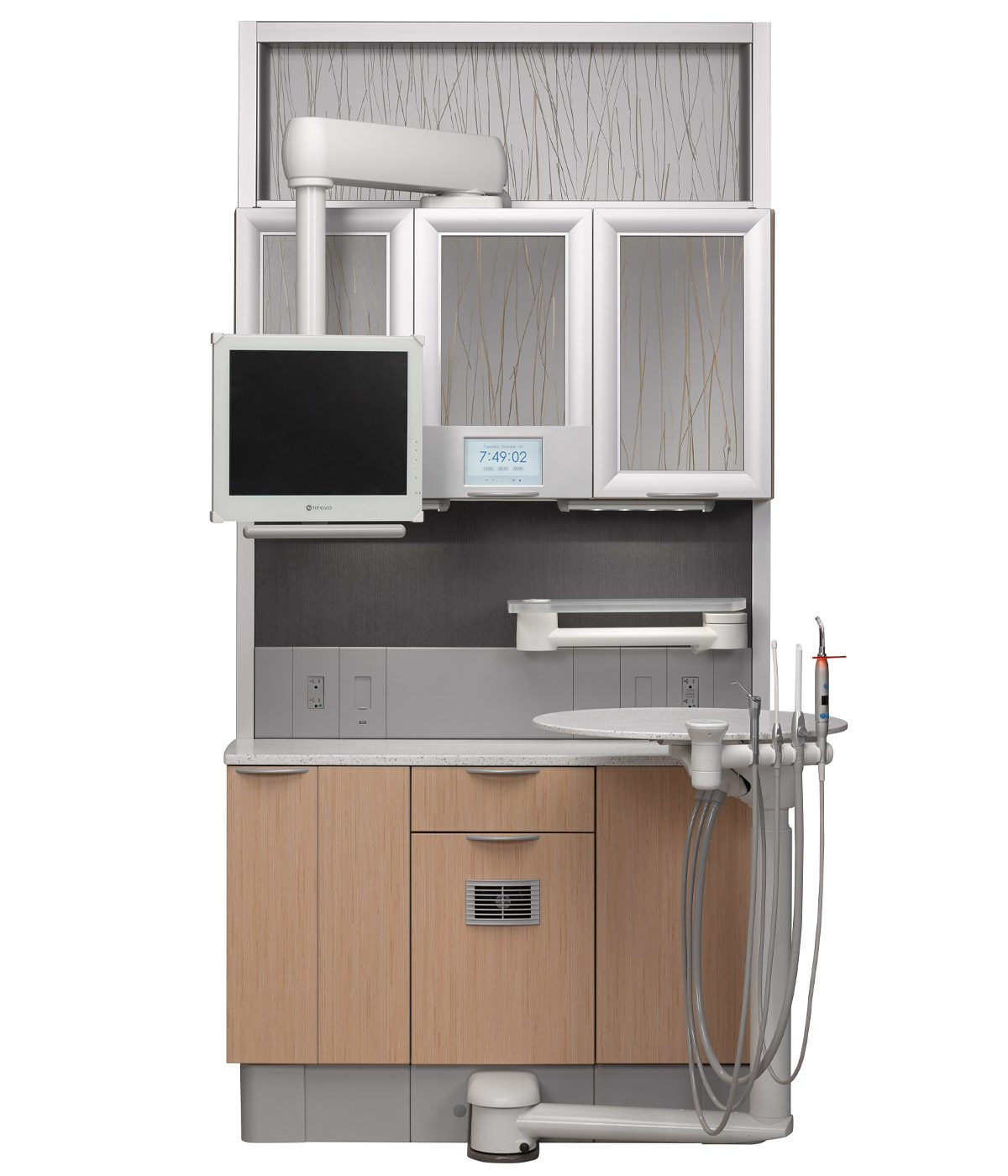 Front view of A-dec Inspire 591 treatment console
