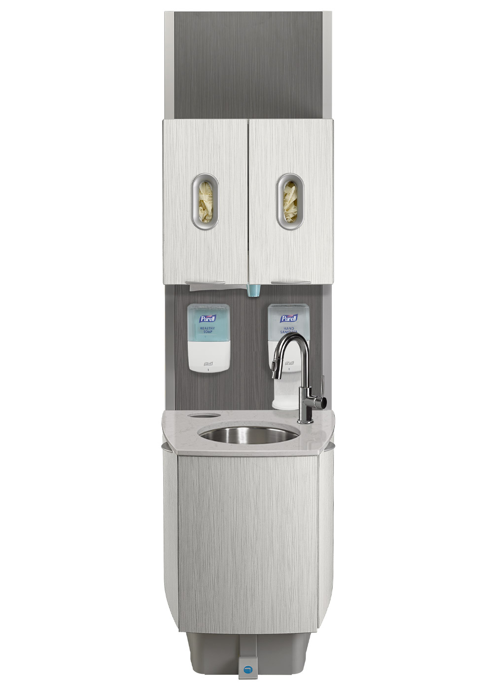 End view of A-dec Inspire 592 central console