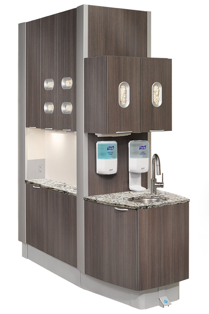 A-dec Inspire 592 central console at shorter length