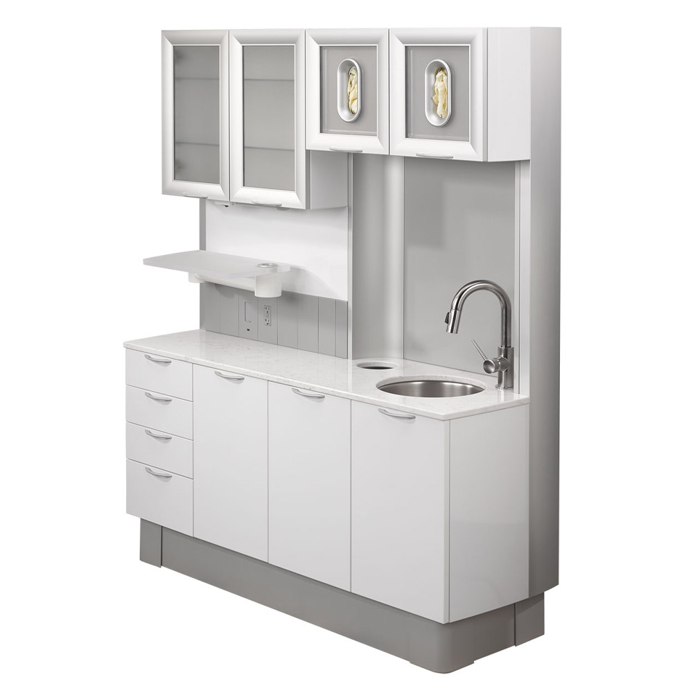 A-dec Inspire 593 full side console with sink 