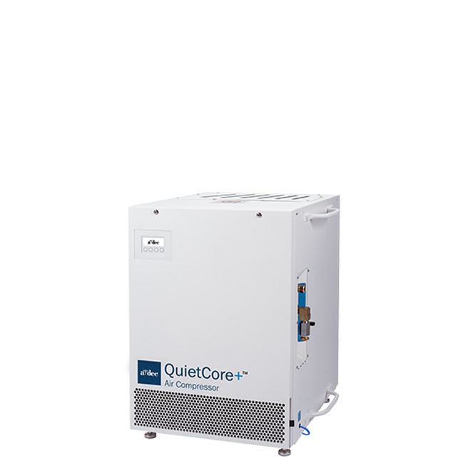 A-dec QuietCore+ oil-free dental air compressor
