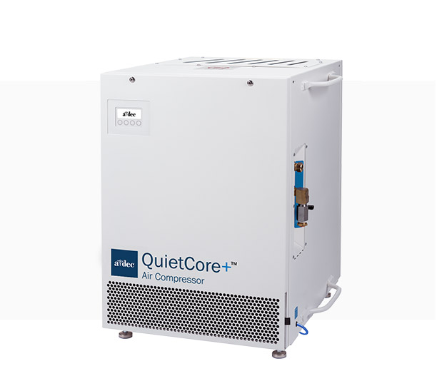 A-dec QuietCore+ dental air compressor