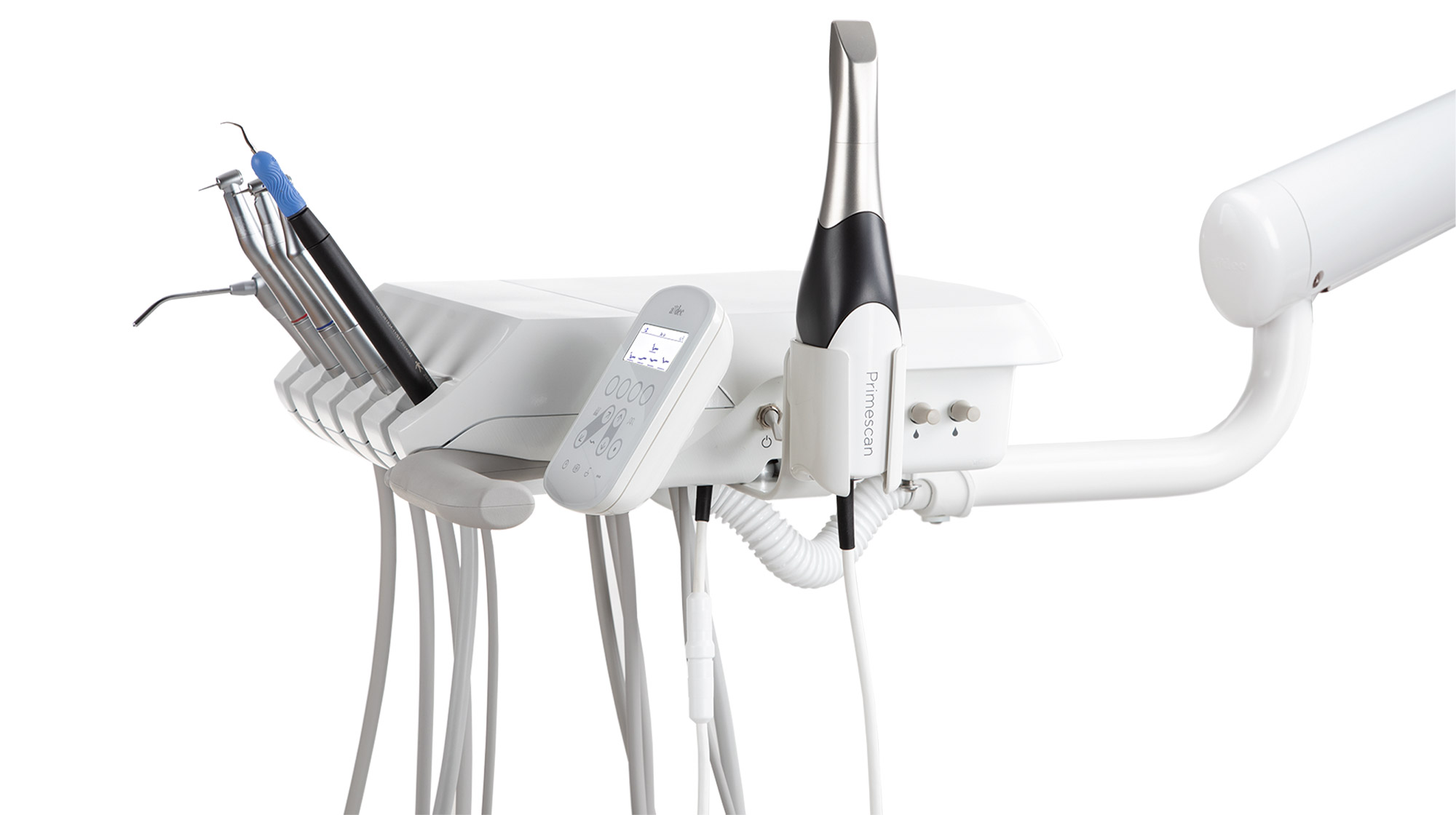 A-dec 332 Radius delivery system with integrated dental devices