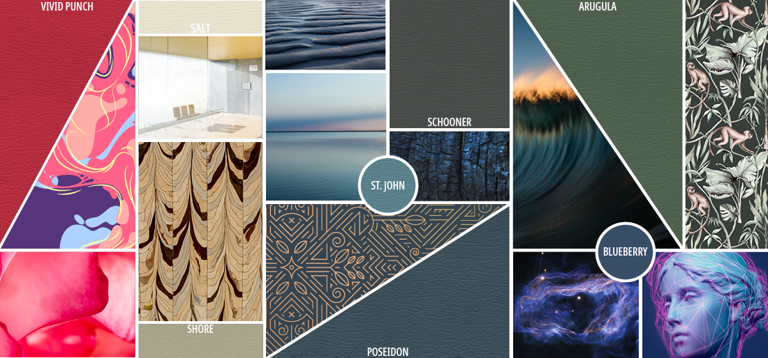 Color palette for A-dec dental chair upholstery