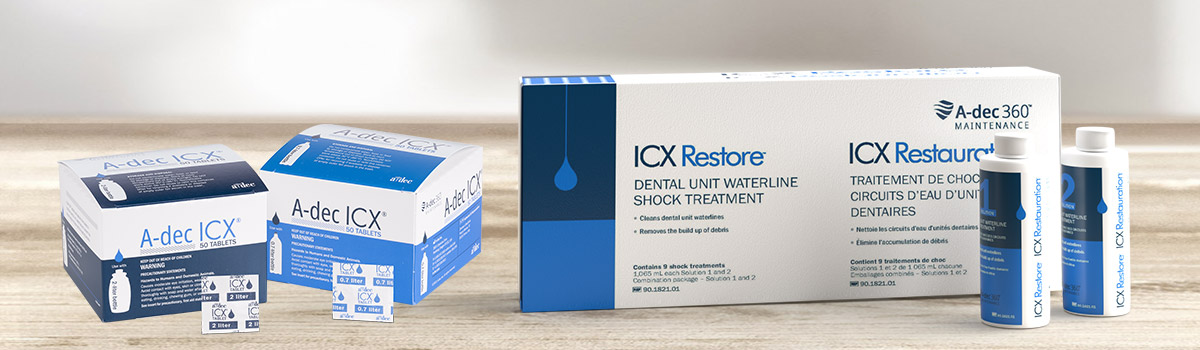 ICX and ICX Restore Dental Waterline Treatment Solutions
