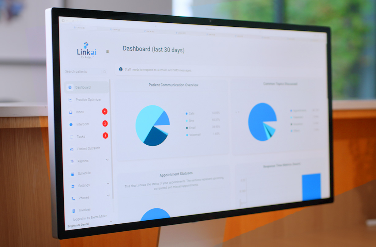 Use real-time analytics from Link AI to understand practice data at a glance