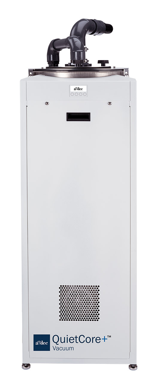 A-dec QuietCore+ dental dry vacuum straight on