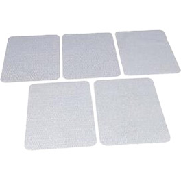 Pack of five small washable tray pads for A-dec delivery systems
