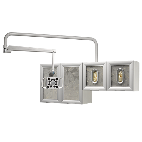 A-dec 500 LED dental light mounted to the wall