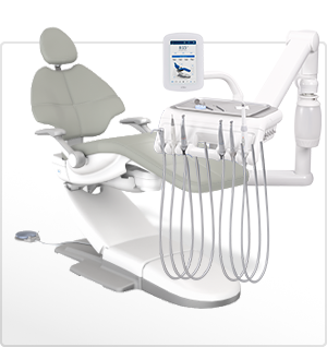 A-dec 500 dental chair and A-dec 500 Pro delivery system