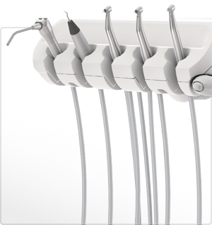 Handpieces on an A-dec delivery system