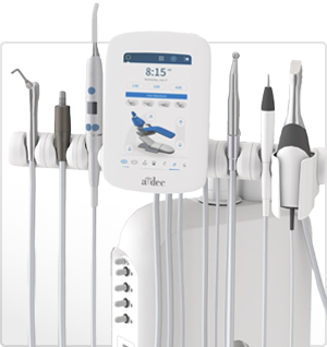 Integrated clinical devices on an A-dec 500 Pro delivery system