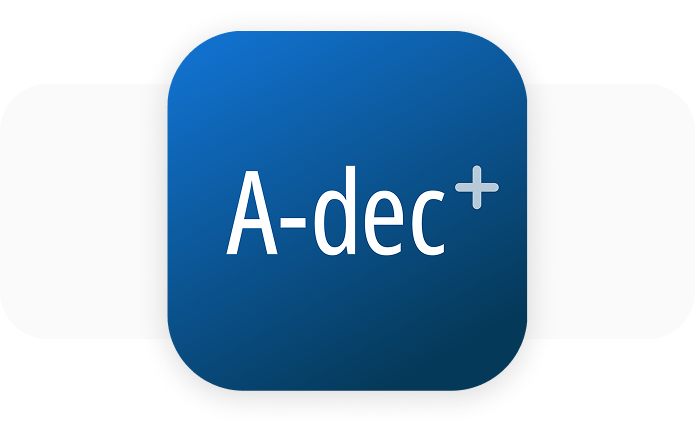 Blue A-dec+ icon