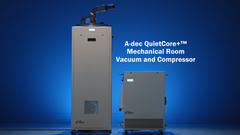 A-dec QuietCore+™ Mechanical Room Vacuum and Compressor