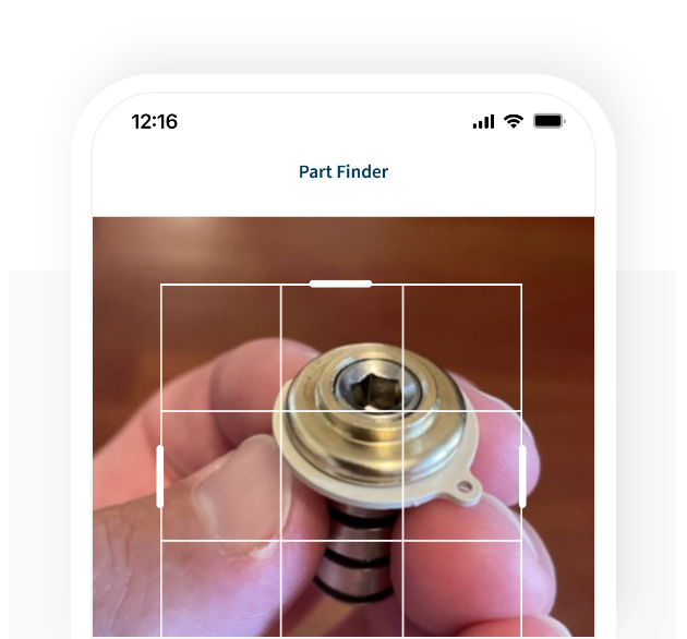 Photo of an A-dec part being used to start a search